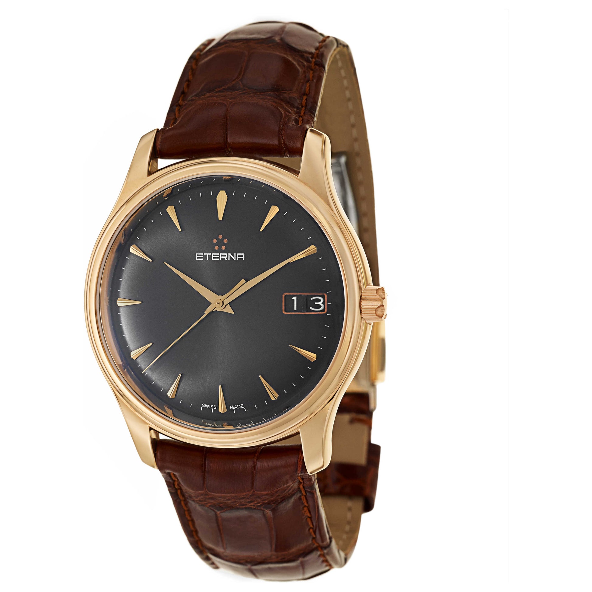 Front view of Eterna Vaughan Men's Automatic Watch 7630-69-51-1185