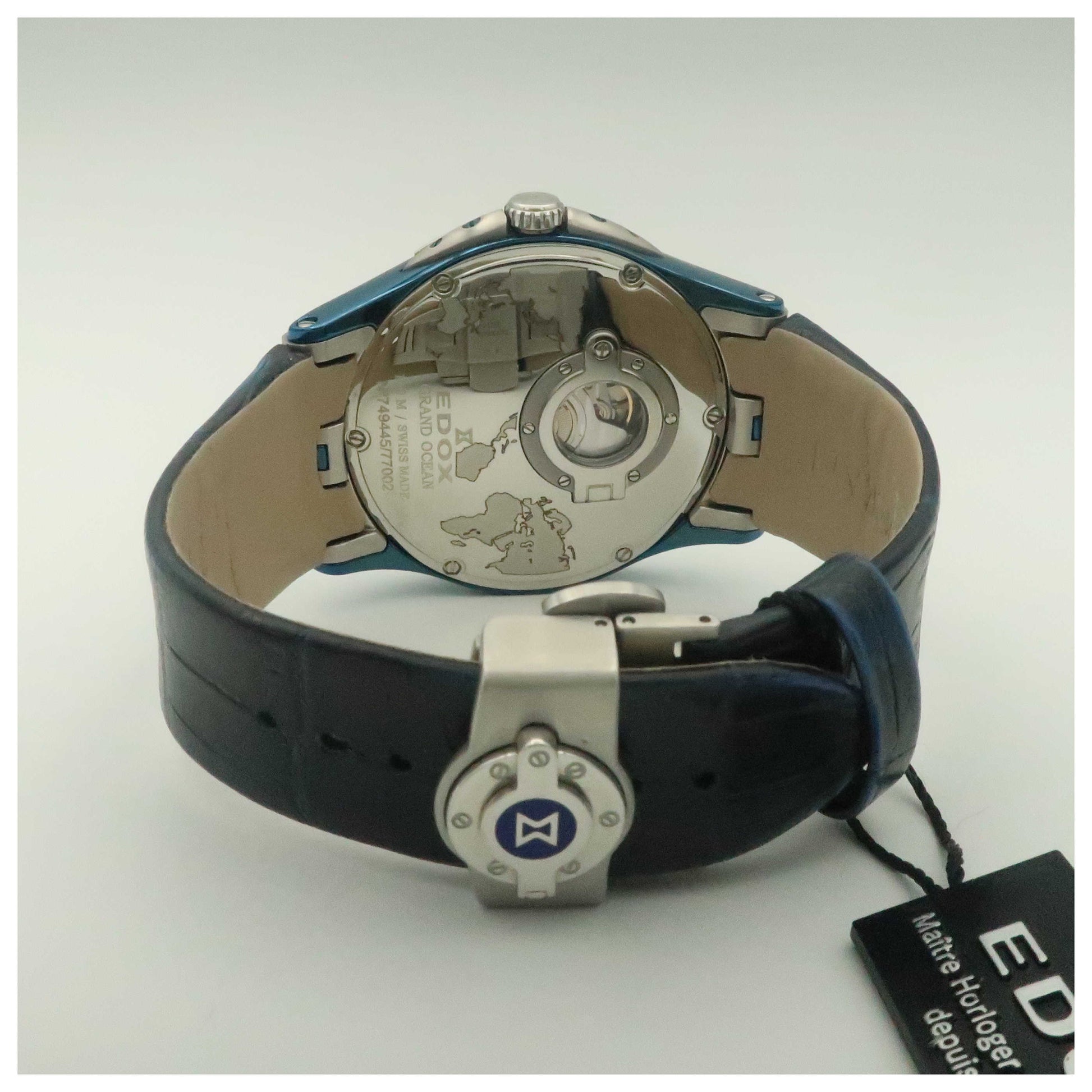Edox Grand Ocean Men's Automatic Watch 77002-357B-BUIN-PO - Image #7