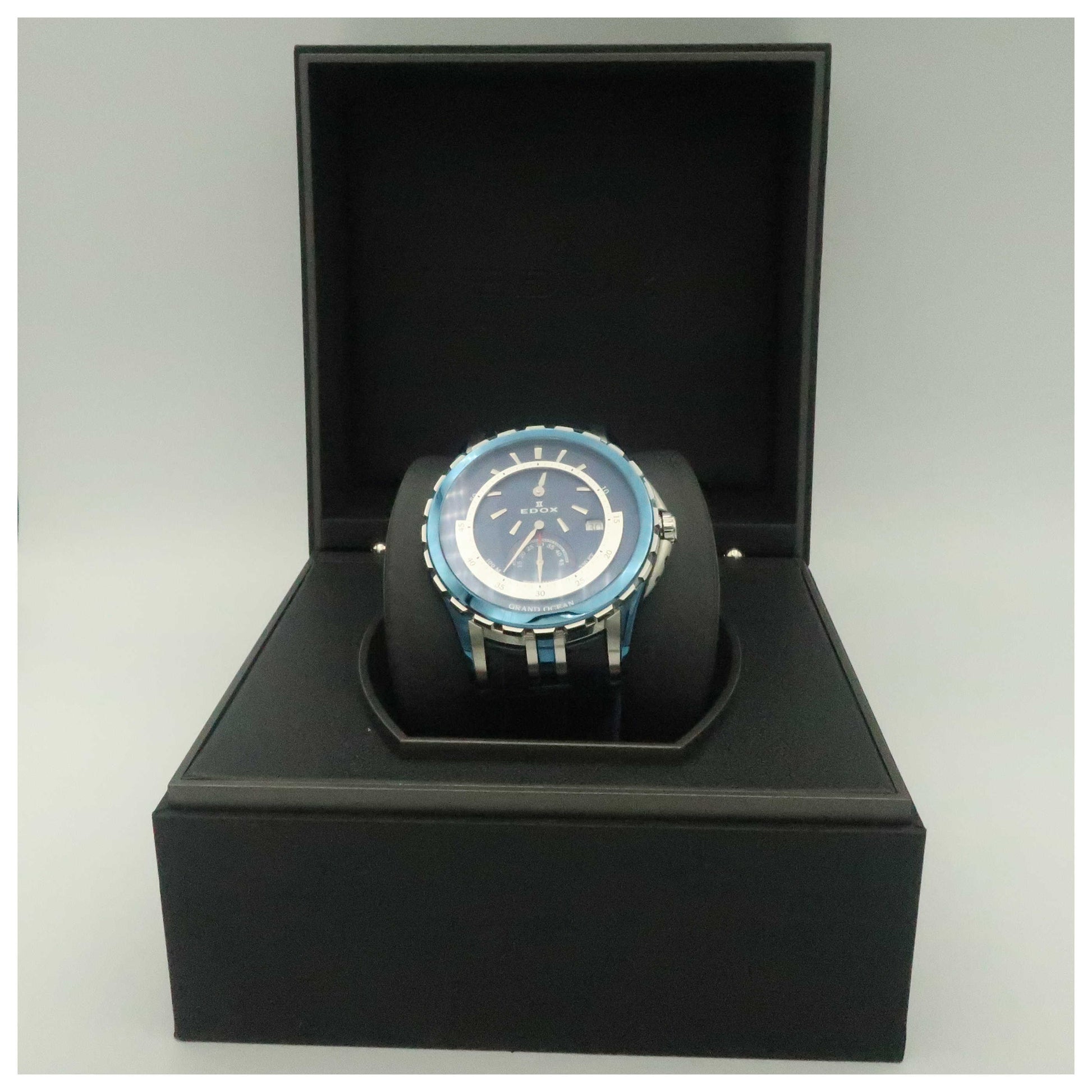 Edox Grand Ocean Men's Automatic Watch 77002-357B-BUIN-PO - Image #6
