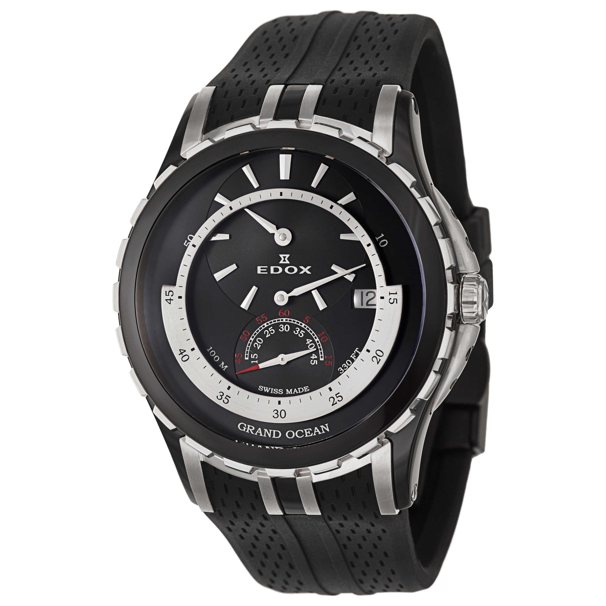 Front view of Edox Grand Ocean Men's Automatic Watch 77002-357N-NIN