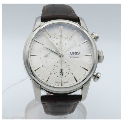 Front view of Oris Artelier Men's Automatic Watch 774-7686-4051-LS-PO