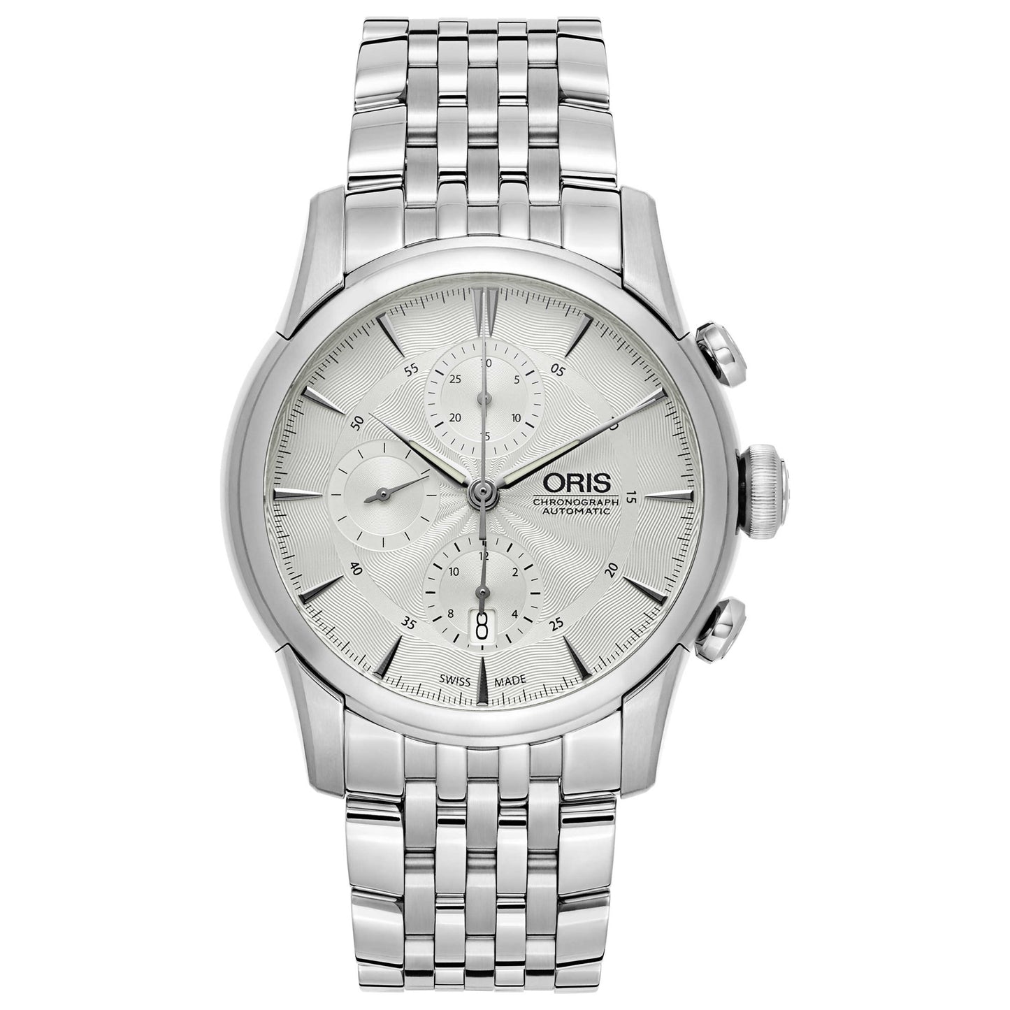 Front view of Oris Artelier Men's Automatic Watch 774-7686-4051-MB