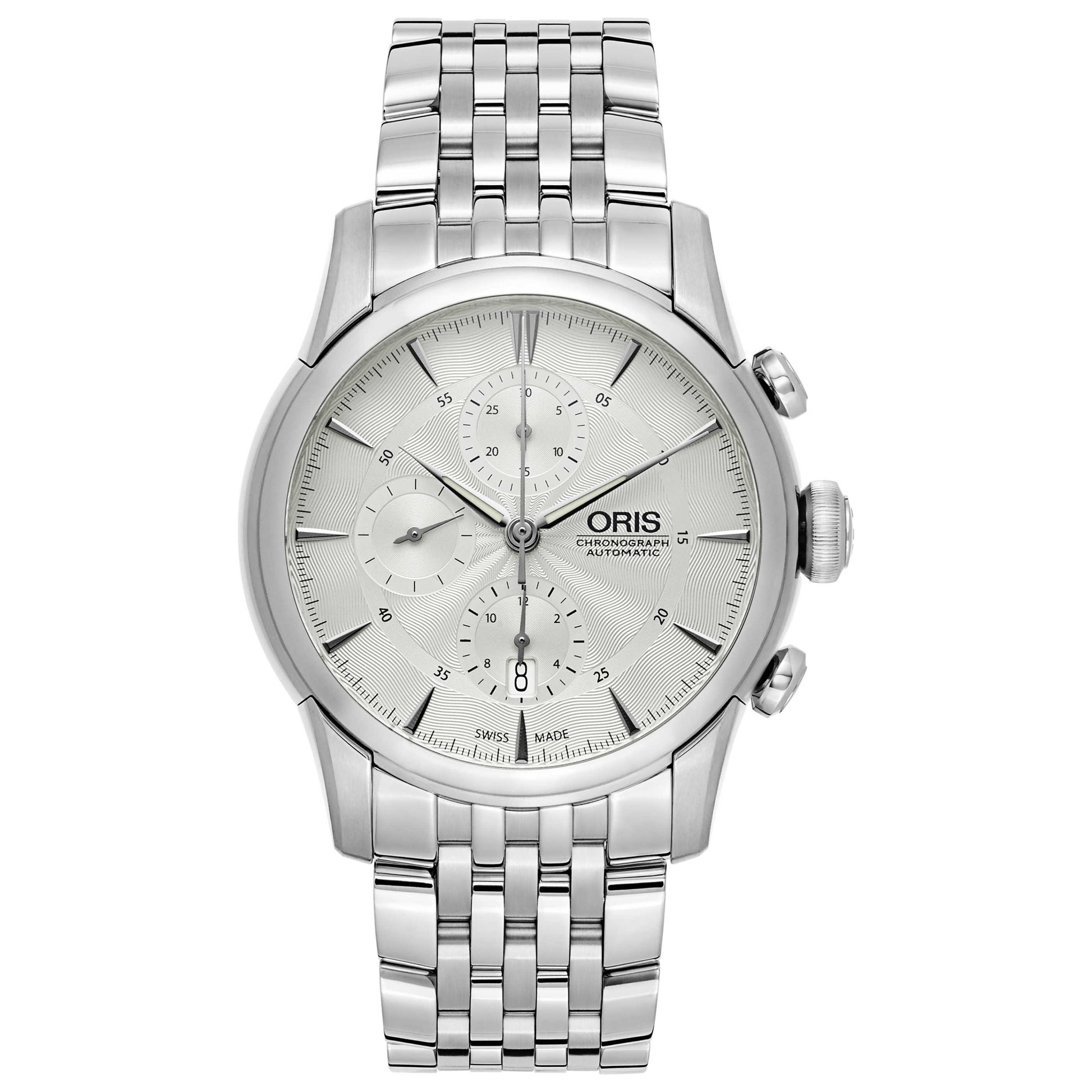 Front view of Oris Artelier Men's Automatic Watch 774-7686-4051-MB