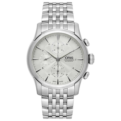 Front view of Oris Artelier Men's Automatic Watch 774-7686-4051-MB