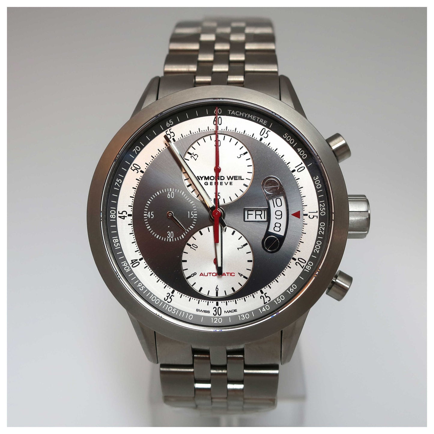 Front view of Raymond Weil Freelancer Men's Automatic Watch 7745-TI-05659-SD