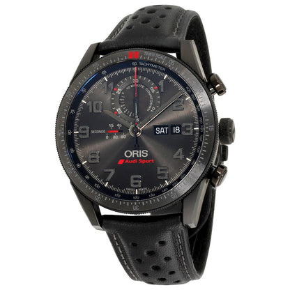 Front view of Oris Audi Sport Men's Automatic Watch 77876617784LSBLK