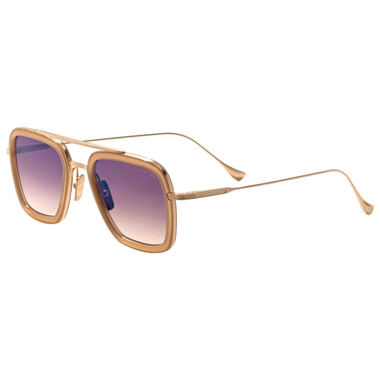 Front view of Dita Flight Women's Sunglasses 7806-U-GLD-PNK-52