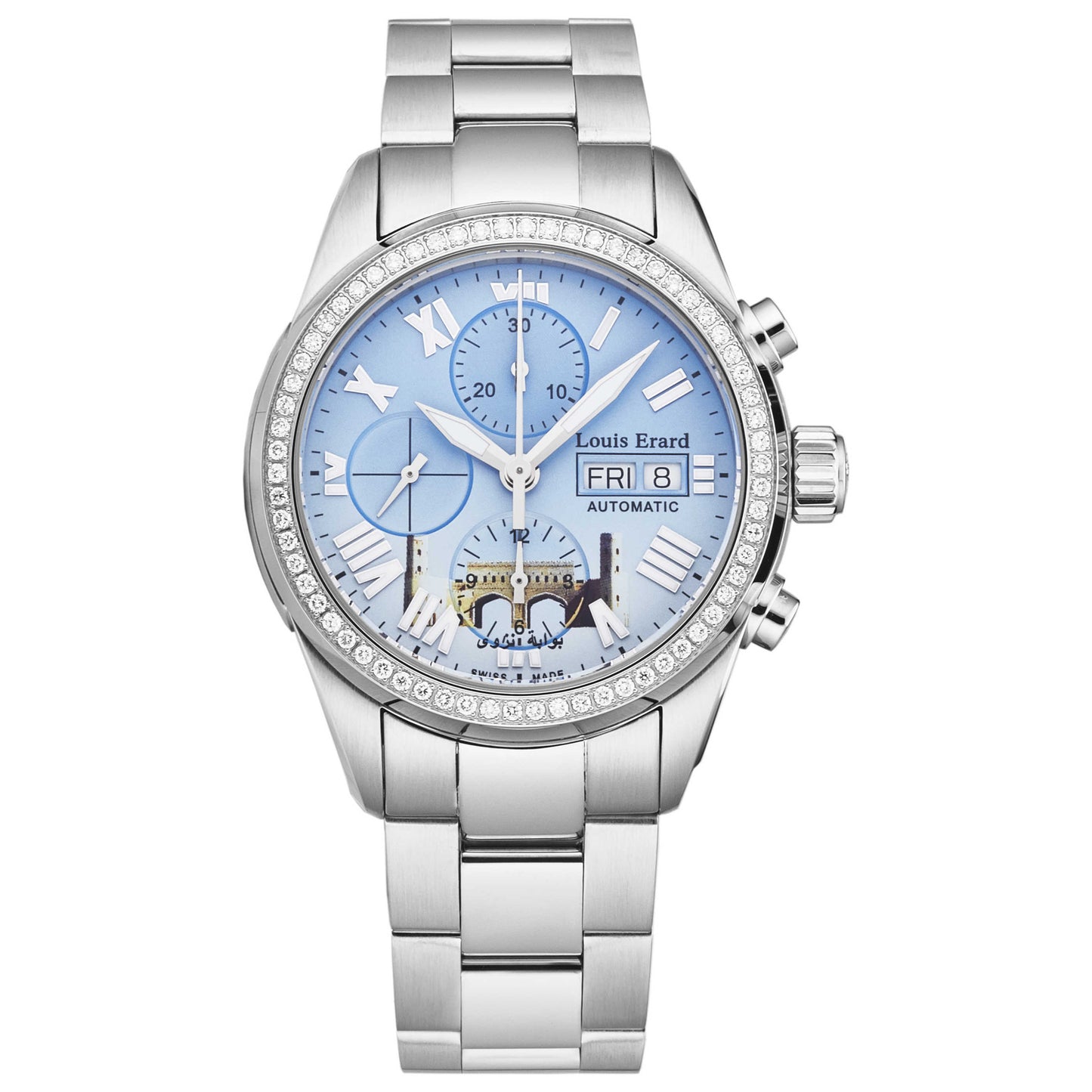 Front view of Louis Erard Heritage Men's Automatic Watch 78102SE01BMA22