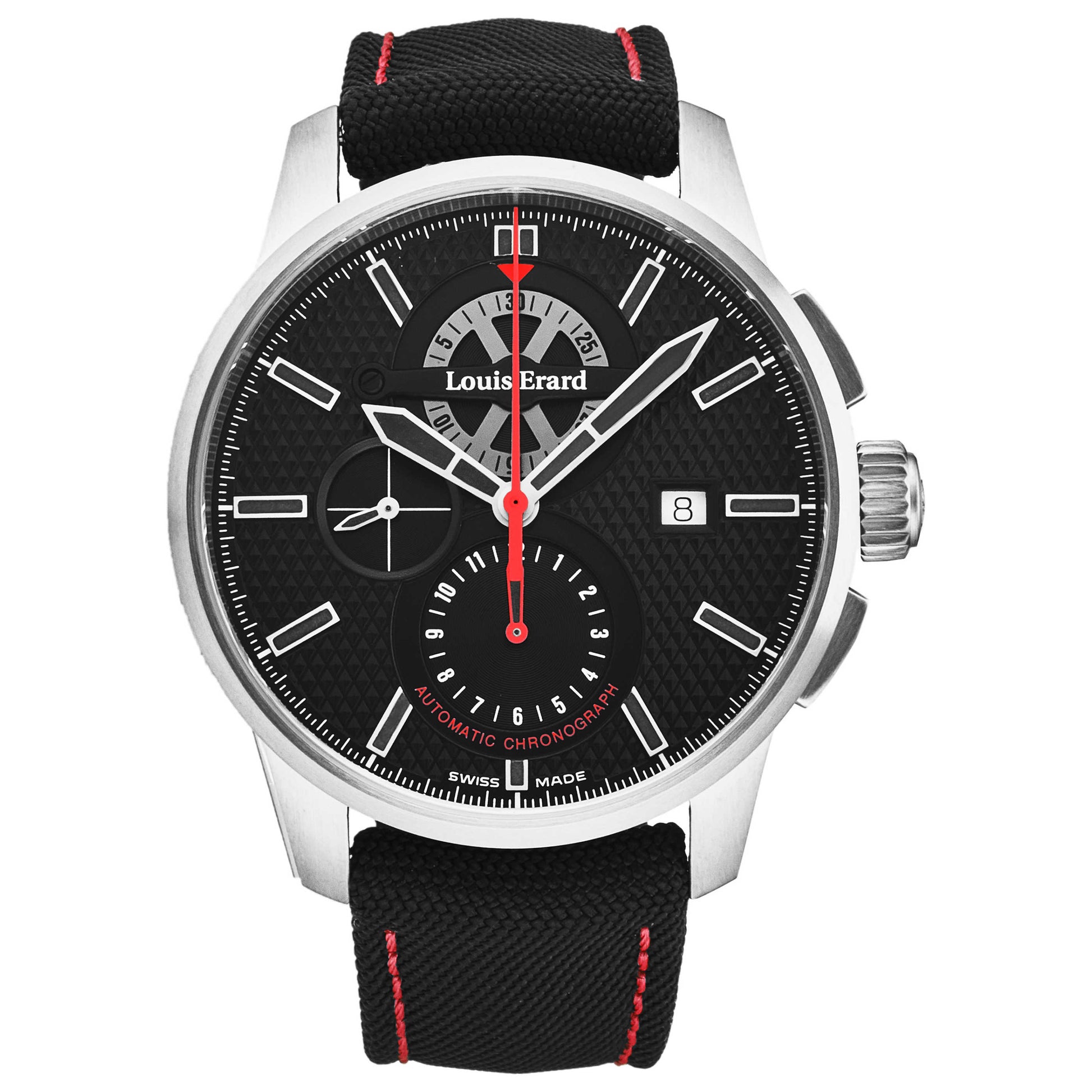 Front view of Louis Erard Sportive Men's Automatic Watch 78240TS02BATT02