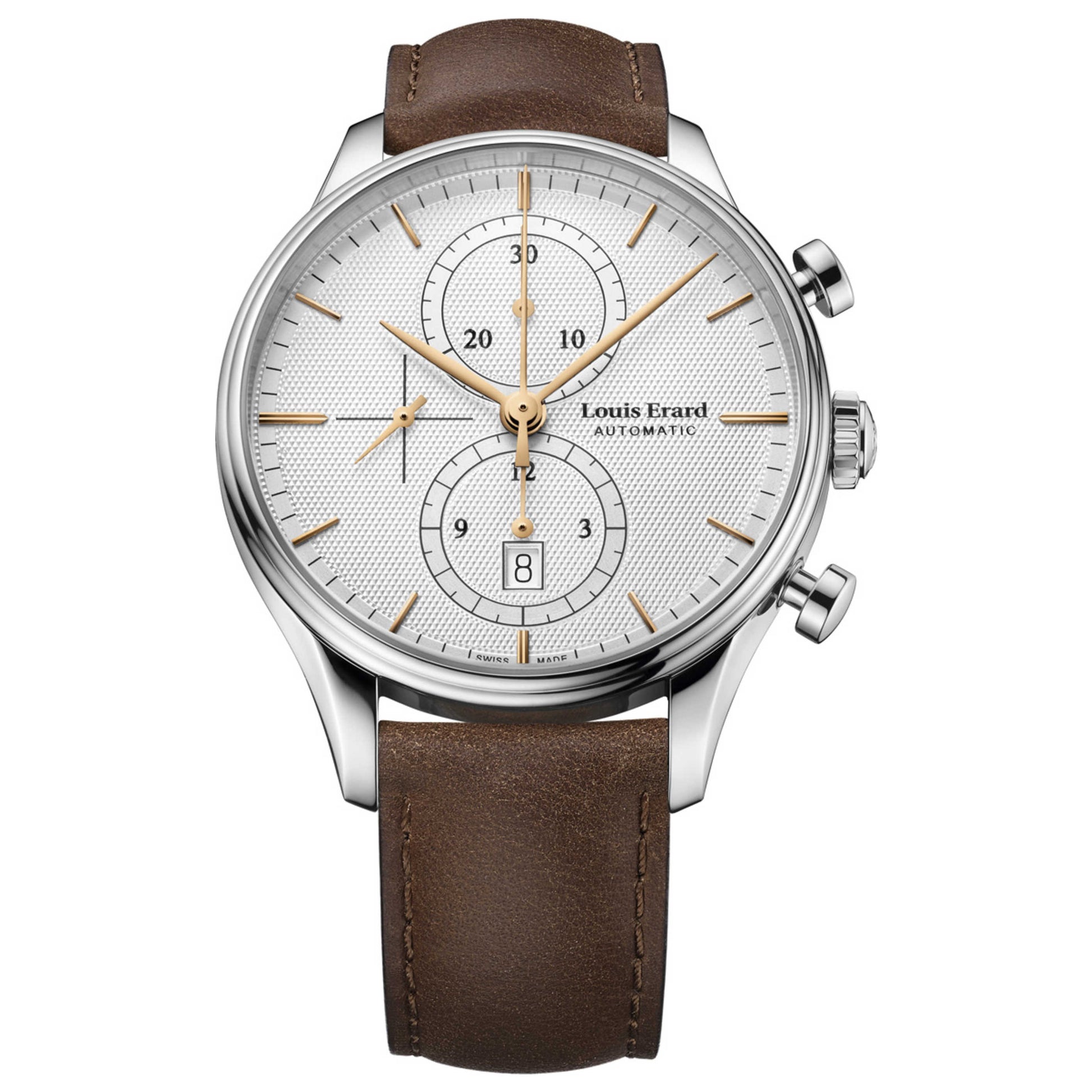 Front view of Louis Erard Heritage Men's Automatic Watch 78289AA31BVA01