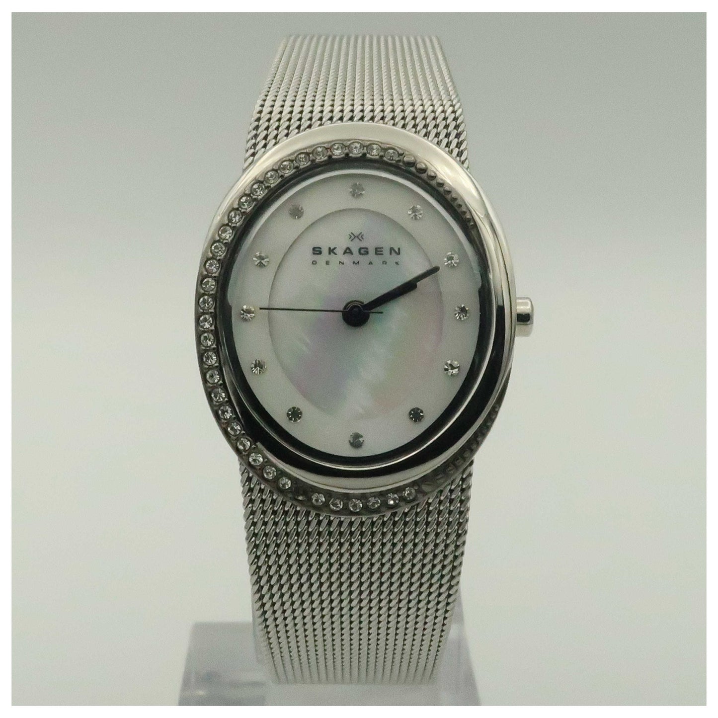 Front view of Skagen Mesh Women's Quartz Watch 786XSSSM-SDV