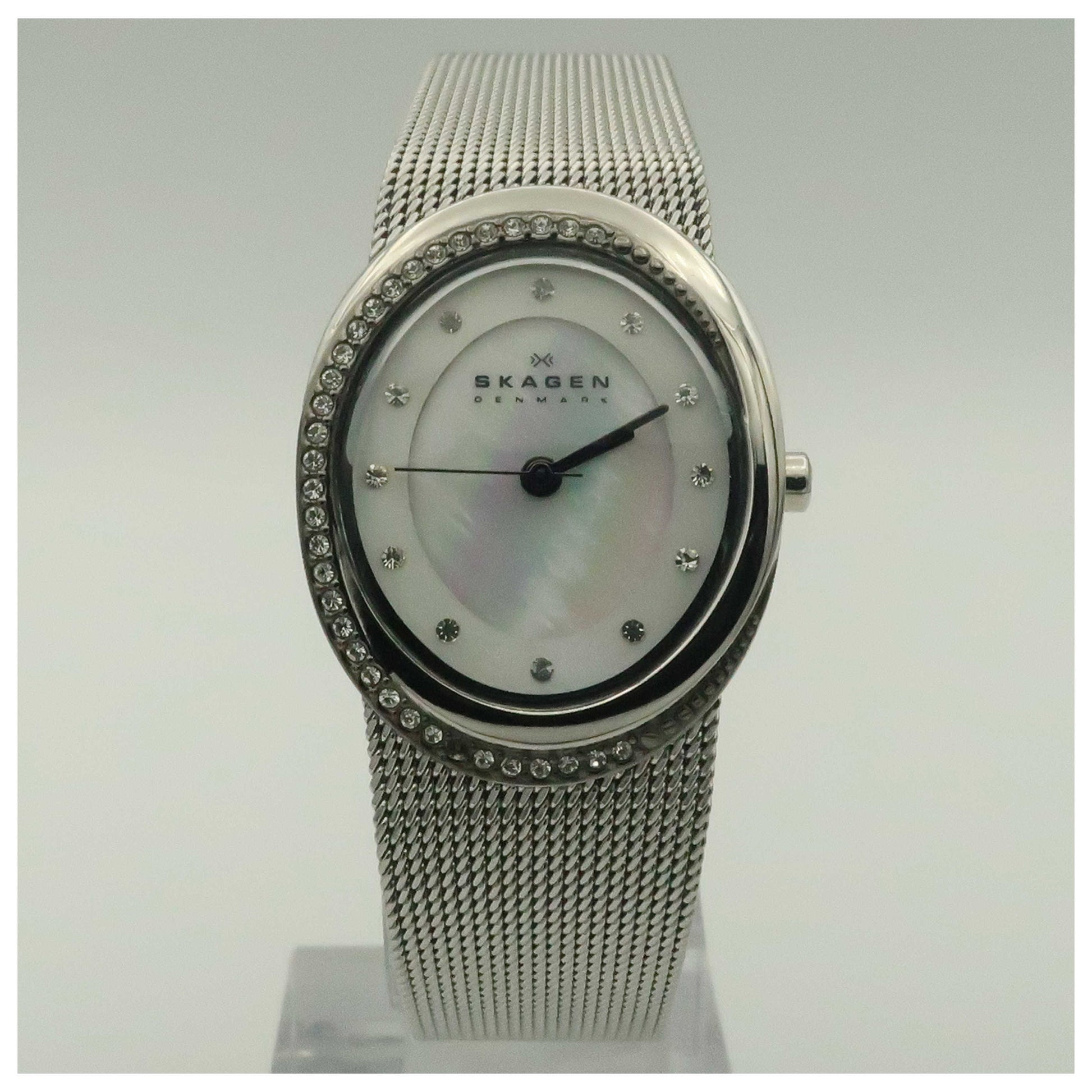Front view of Skagen Mesh Women's Quartz Watch 786XSSSM-SDV