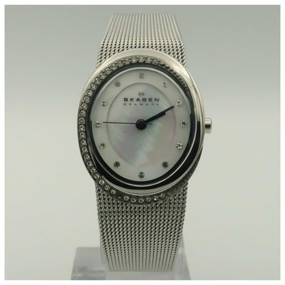 Front view of Skagen Mesh Women's Quartz Watch 786XSSSM-SDV