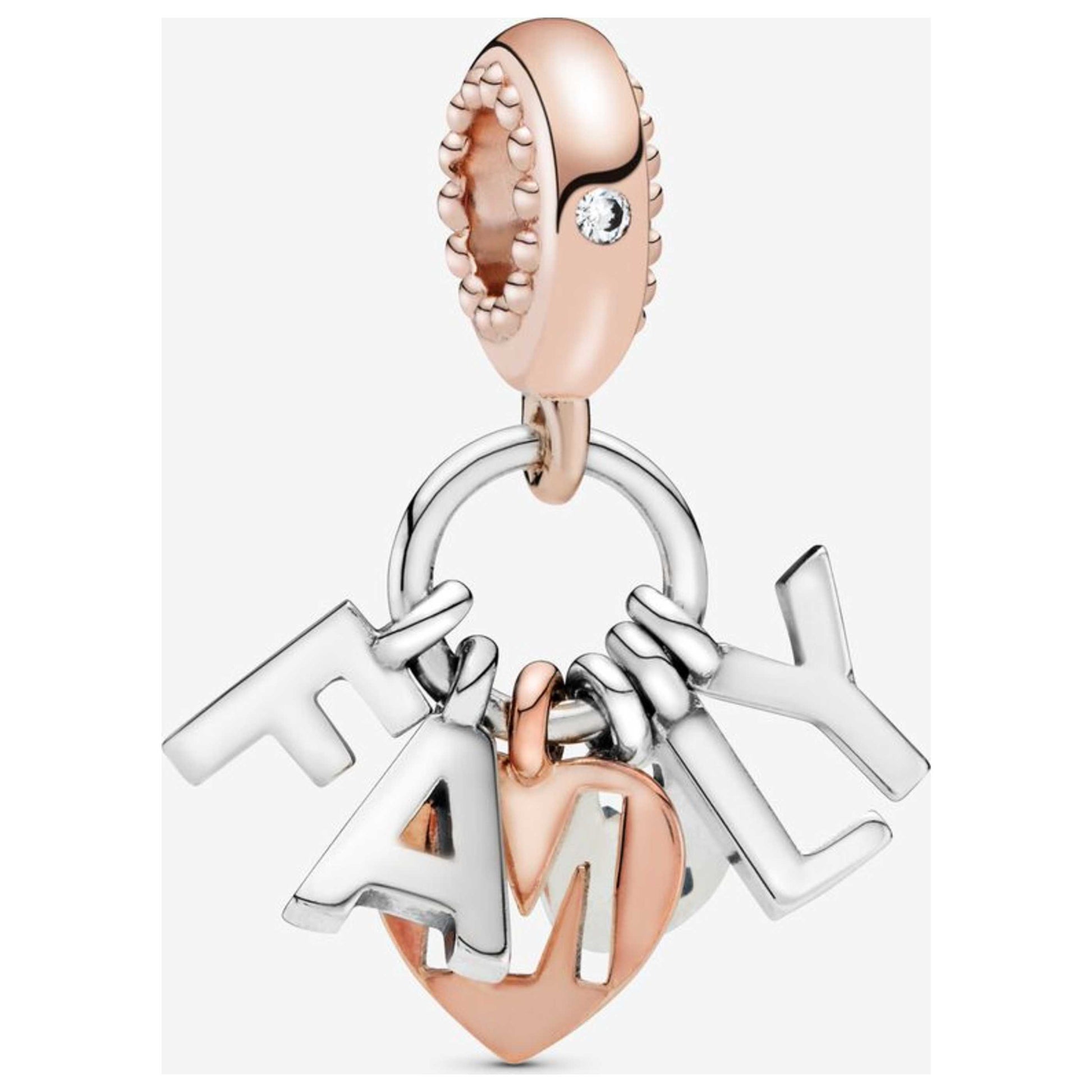 Front view of Pandora Perfect Family Women's Charm 787785CZ