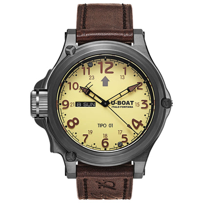 Front view of U-Boat Tipo 01 Men's Automatic Watch 7900