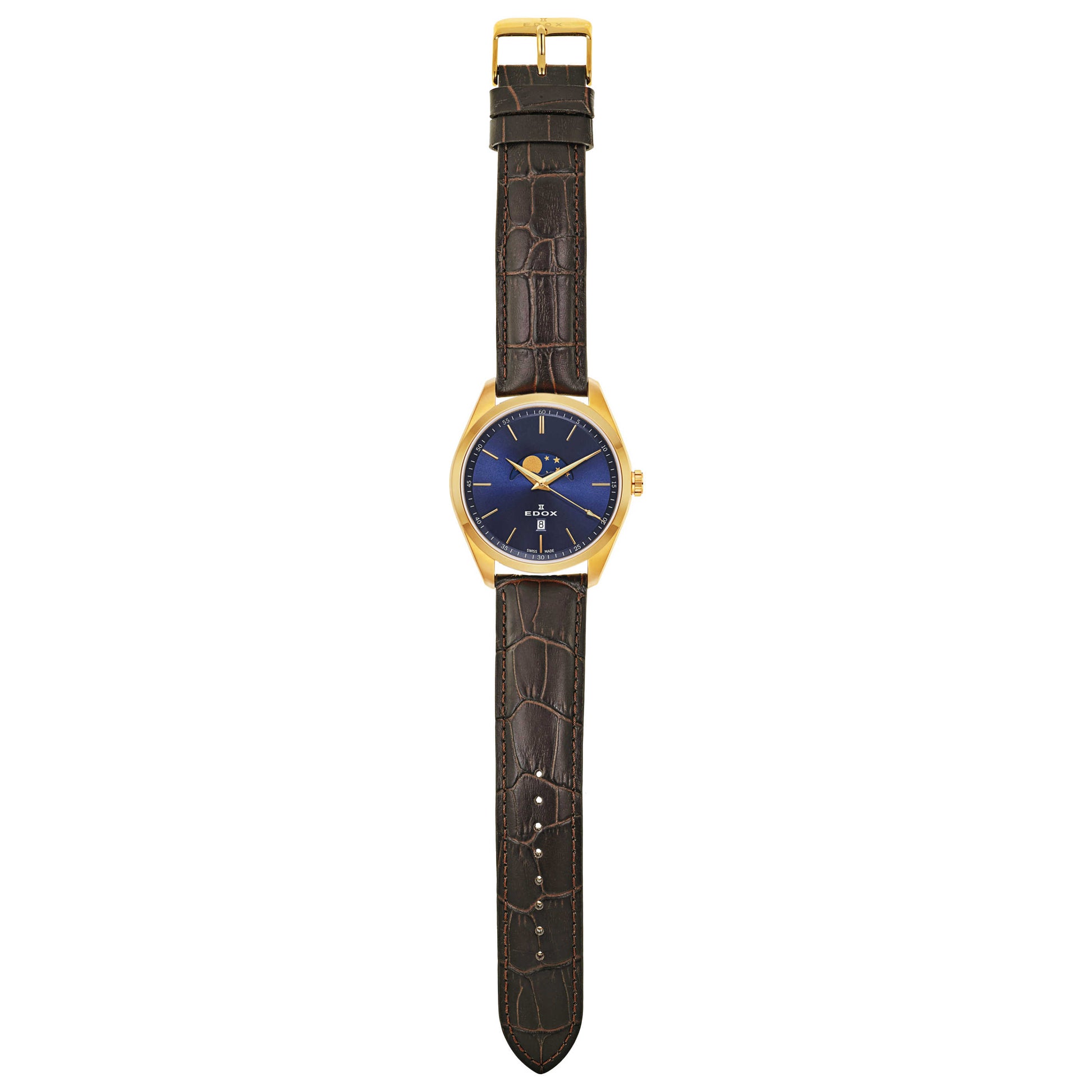 Edox Les Vauberts Men's Swiss Quartz (Battery-Powered) Watch 79018-37J-BUID - Image #8