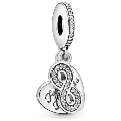 Front view of Pandora Forever Friends Women's Charm 791948CZ