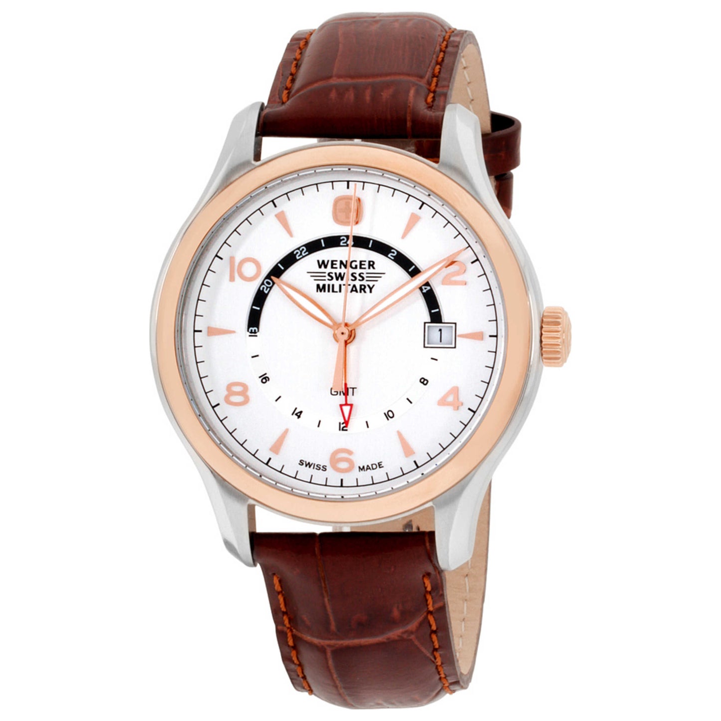 Front view of Wenger Classic Men's Quartz Watch 79306C