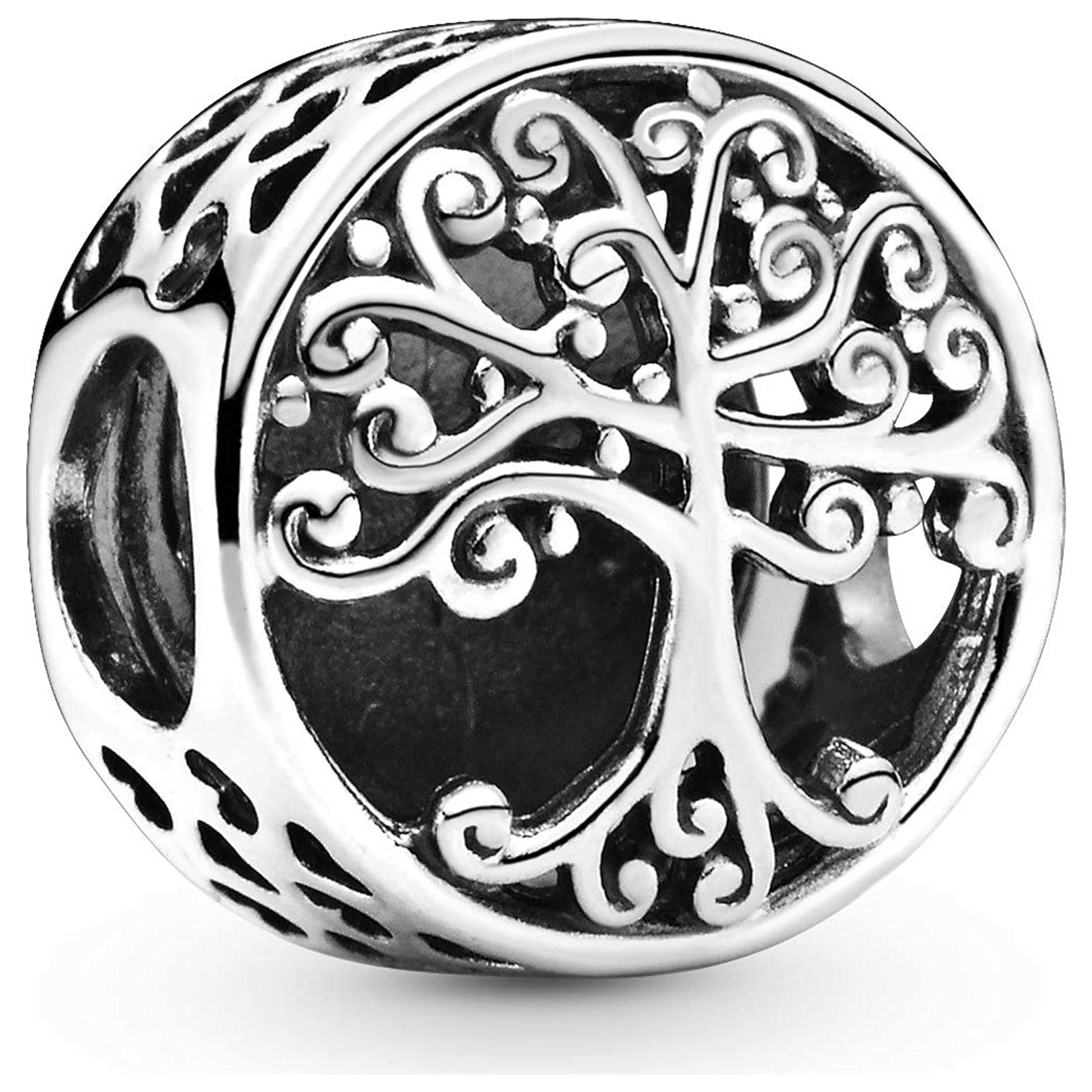 Front view of Pandora Openwork Family Roots Women's Charm 797590