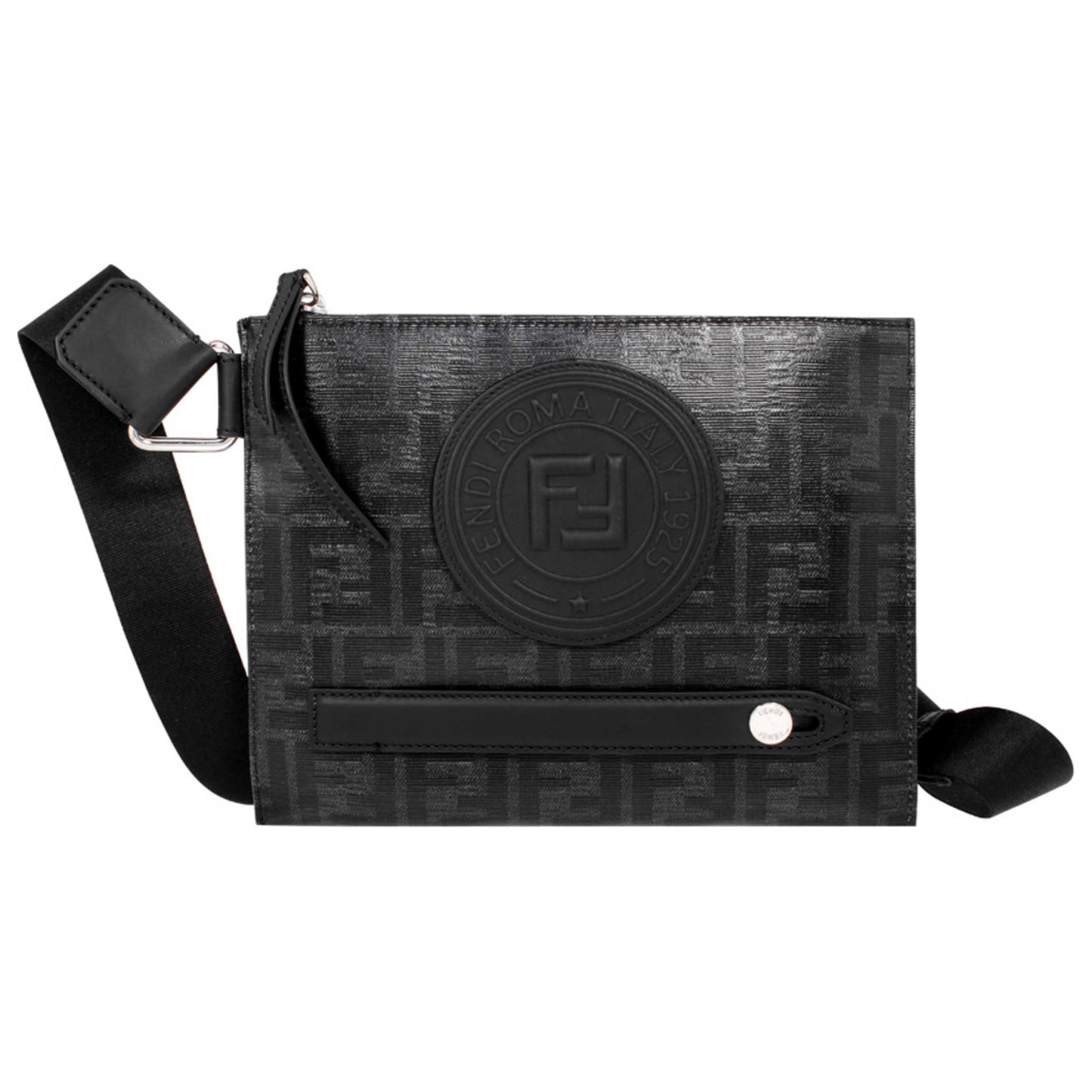Front view of Fendi FF Stamp Men's Handbags 7VA437F0GXN
