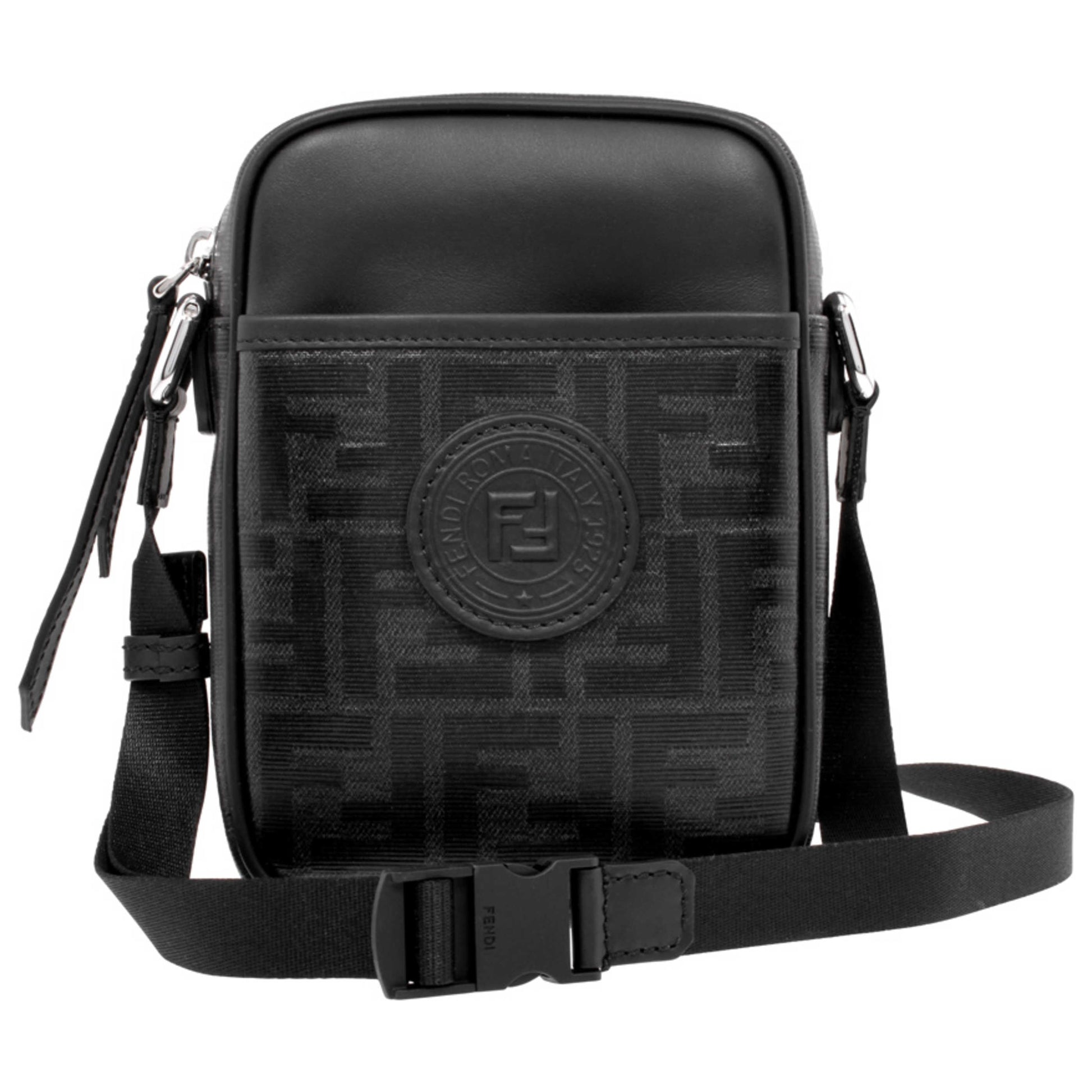 Front view of Fendi FF Stamp Men's Handbags 7VA456F0GXN