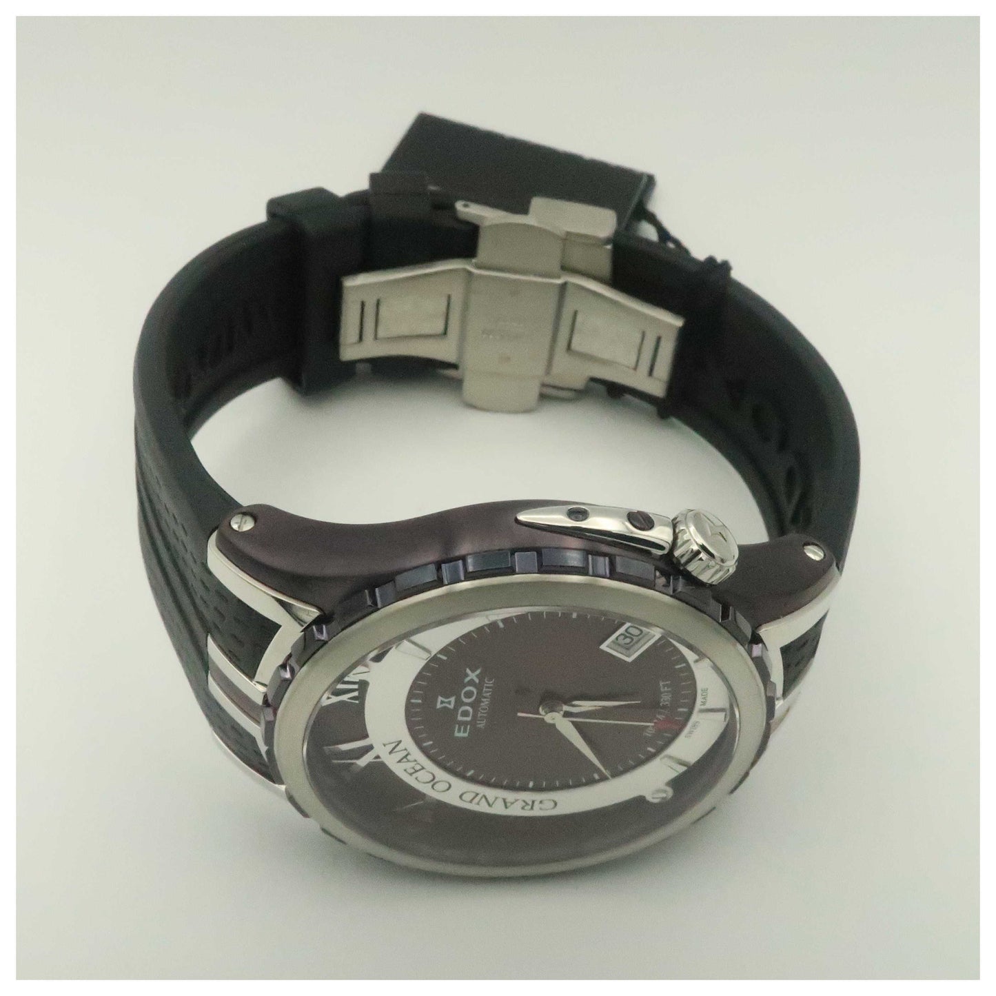 Edox Grand Ocean Men's Automatic Watch 80080-357BR-BRIN-SDV - Image #8