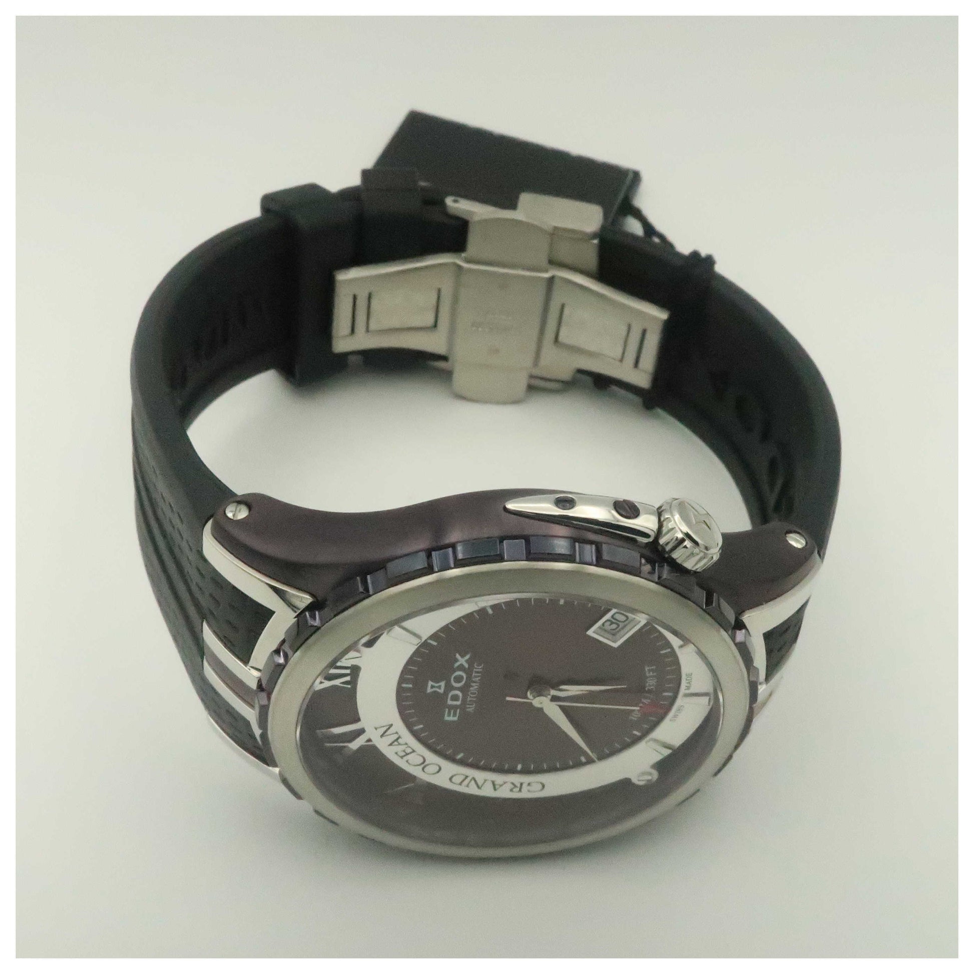 Edox Grand Ocean Men's Automatic Watch 80080-357BR-BRIN-SDV - Image #8