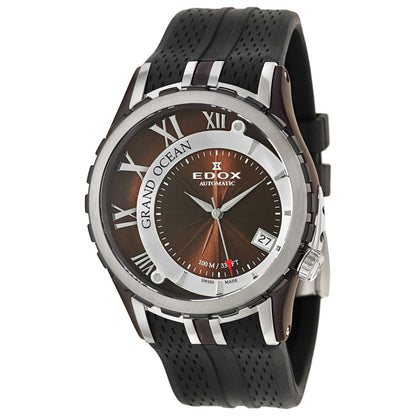 Front view of Edox Grand Ocean Men's Automatic Watch 80080-357BR-BRIN