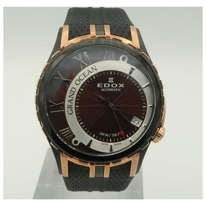 Front view of Edox Grand Ocean Men's Automatic Watch 80080-357RN-NIR-SDV