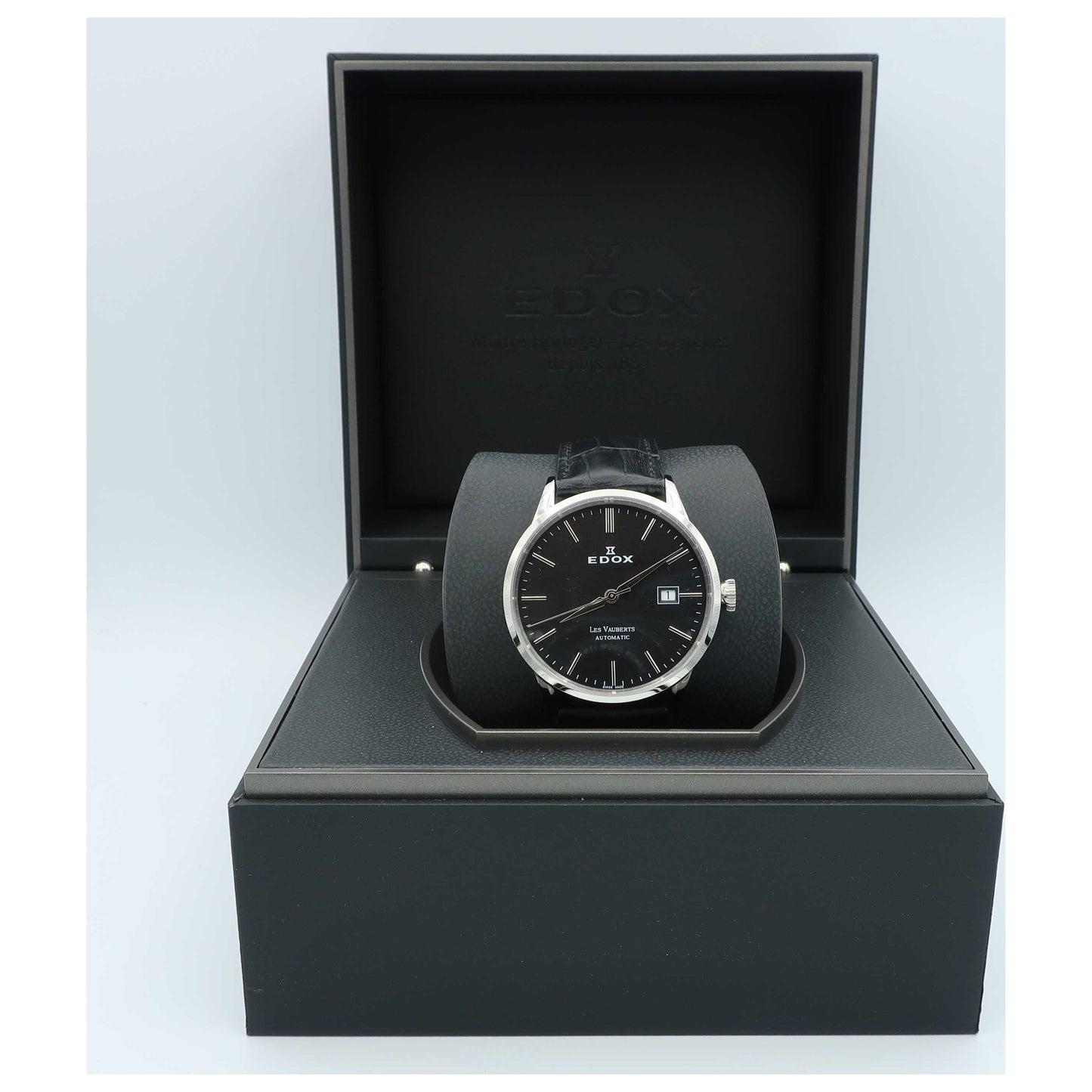 Edox Les Vauberts Men's Automatic Watch 80081-3-NIN-SD - Image #6