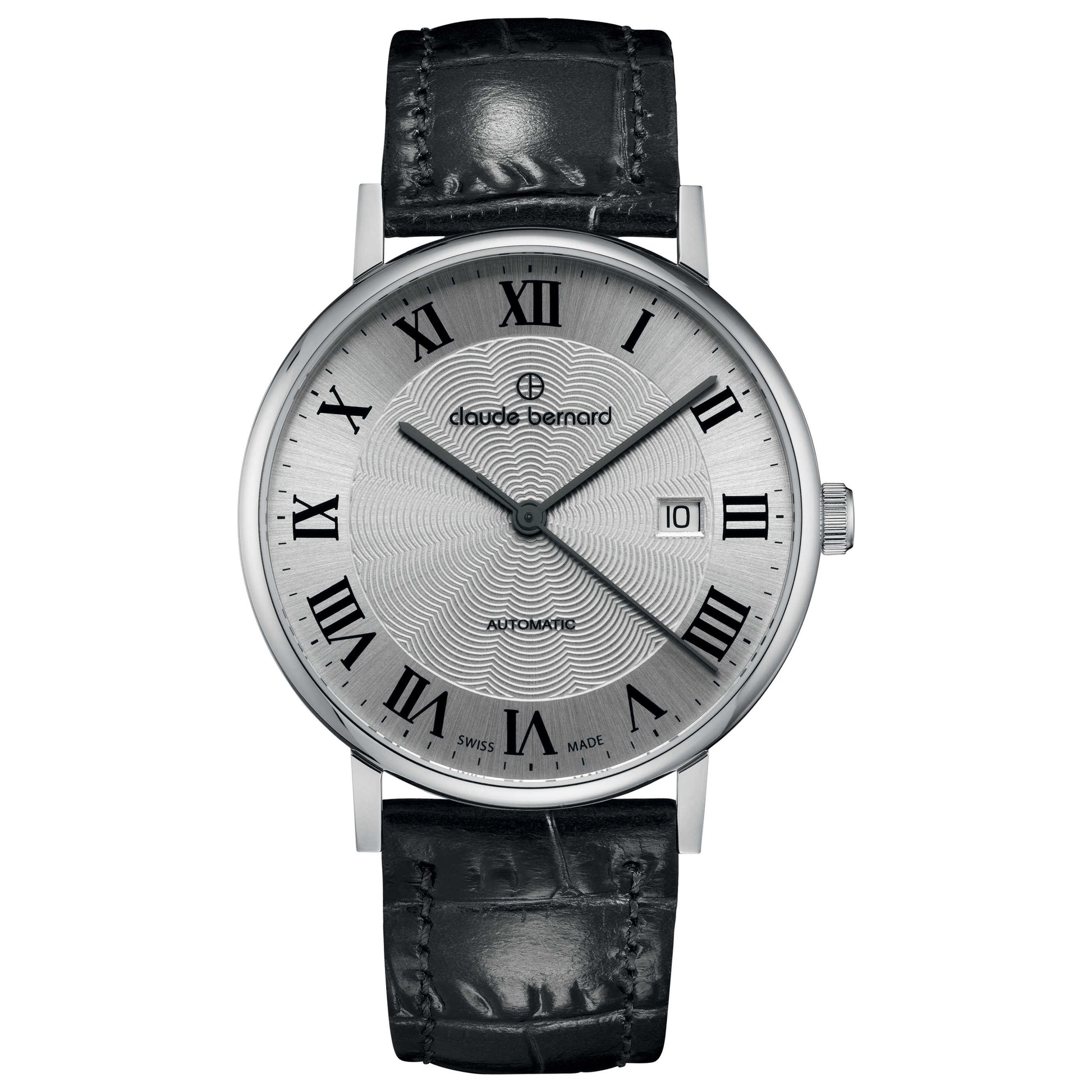 Front view of Claude Bernard Classic Unisex Automatic Watch 80102-3-AR