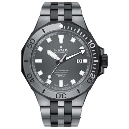 Front view of Edox Delfin Men's Automatic Watch 80110-357GNM-GIN