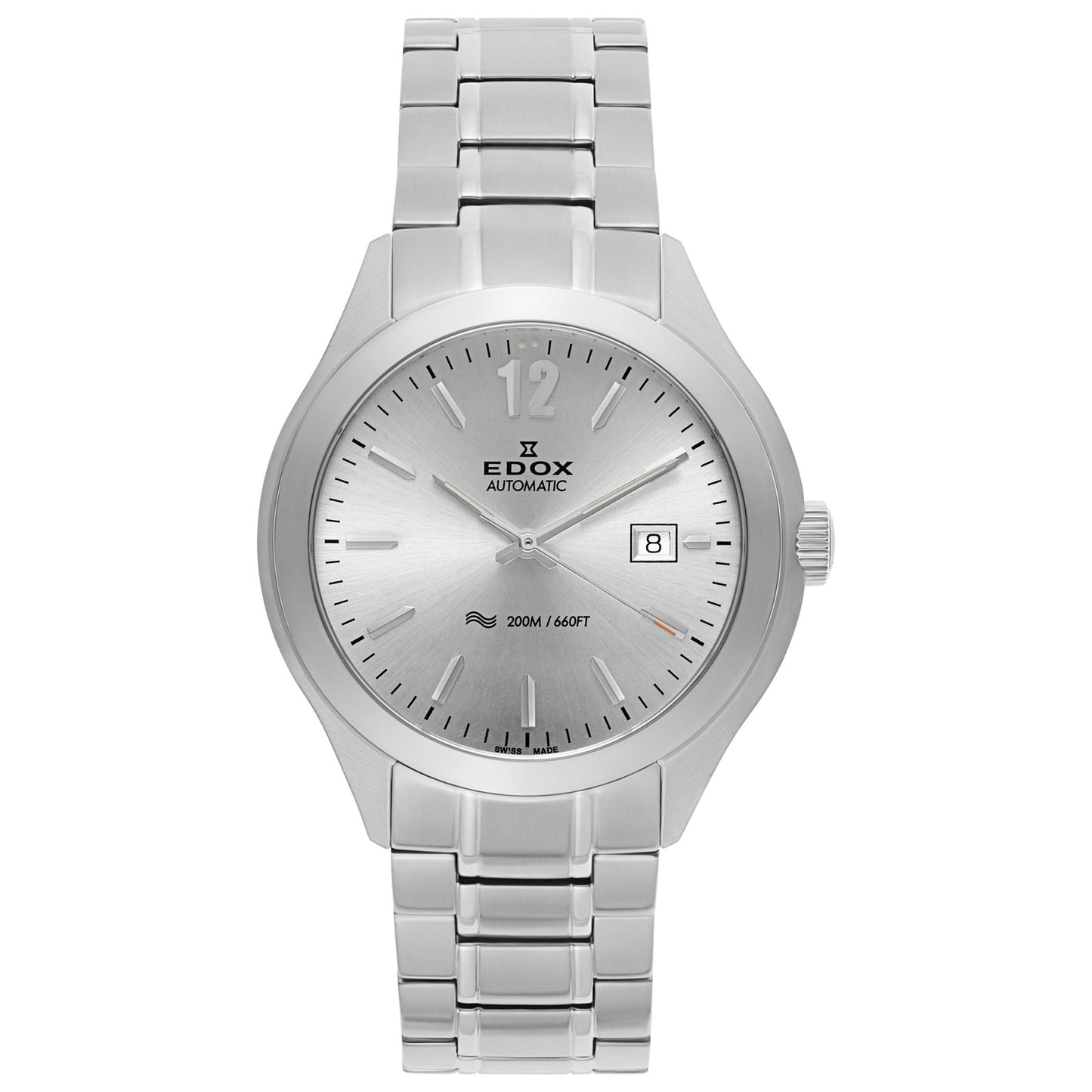 Front view of Edox C1 Men's Automatic Watch 80111-3M-AIN
