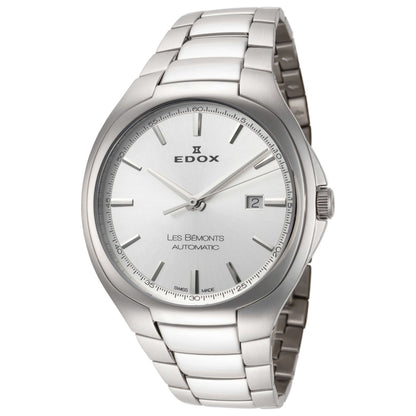 Front view of Edox Les Bémonts Men's Automatic Watch 80114-3-AIN