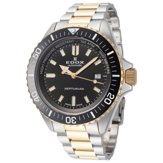 Front view of Edox Neptunian Men's Automatic Watch 80120-357JM-NID