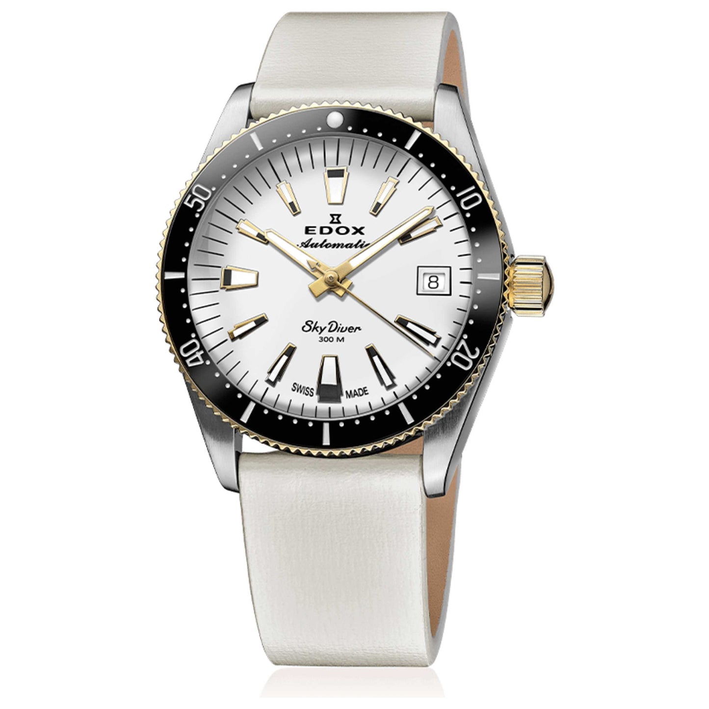 Front view of Edox SkyDiver Unisex Automatic Watch 80131-357JNC-BI