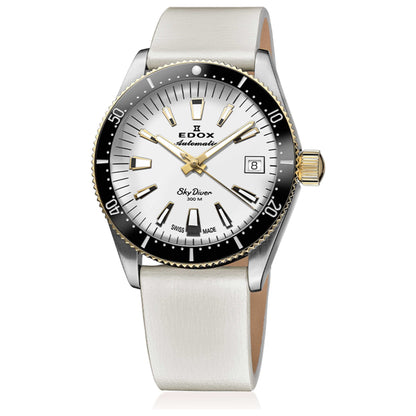 Front view of Edox SkyDiver Unisex Automatic Watch 80131-357JNC-BI