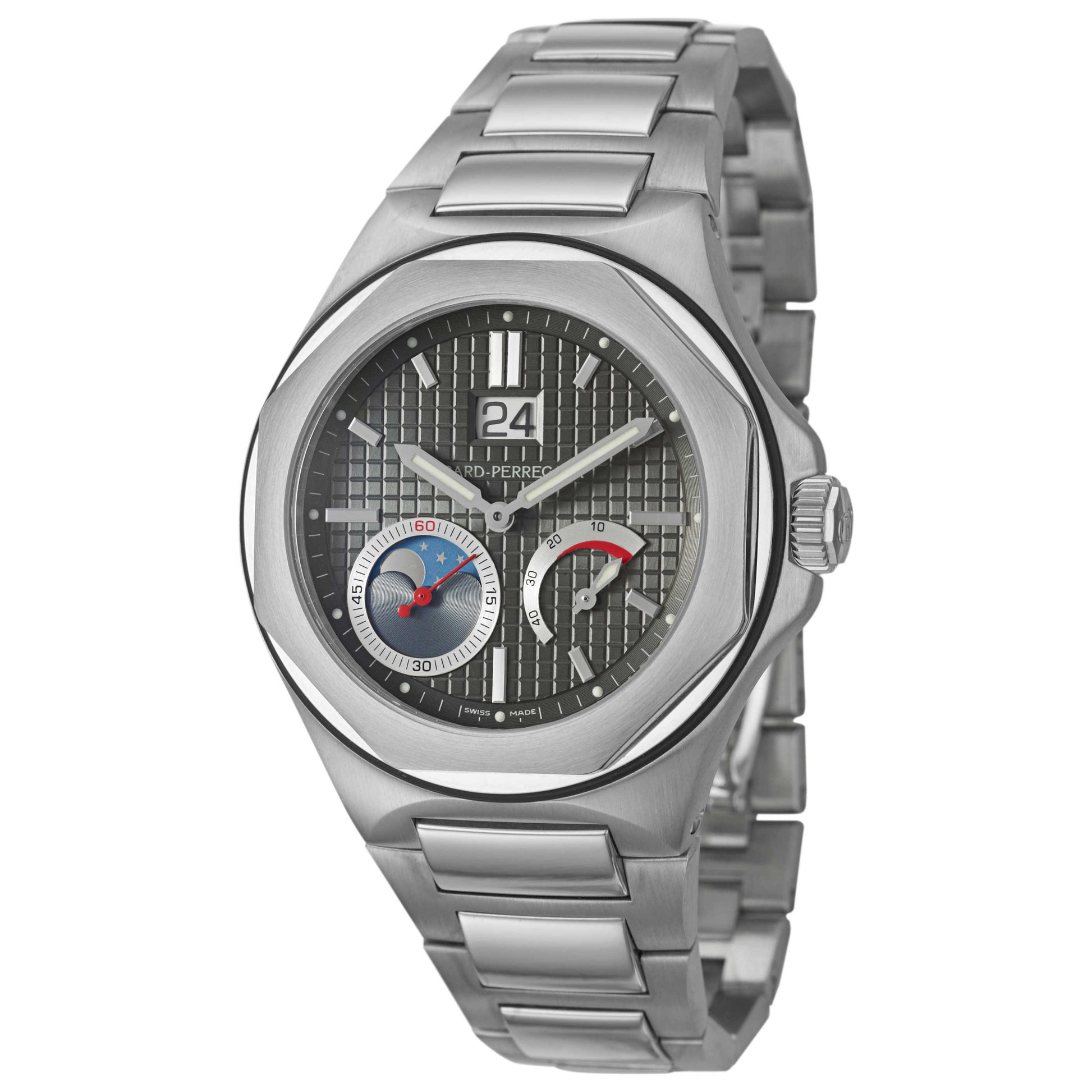 Front view of Girard-Perregaux Laureato Men's Automatic Watch 80185-11-231-11A