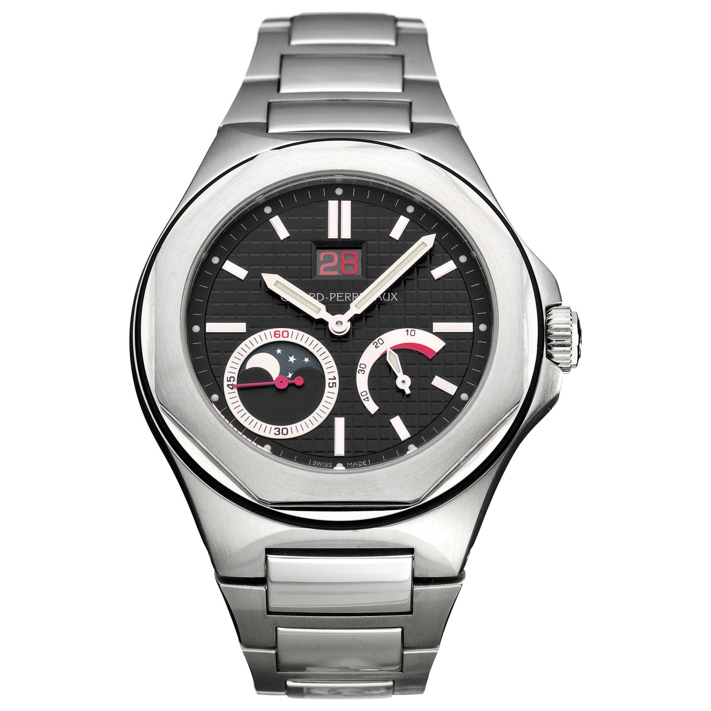 Front view of Girard-Perregaux Laureato Men's Watch 80185-11-631-11A