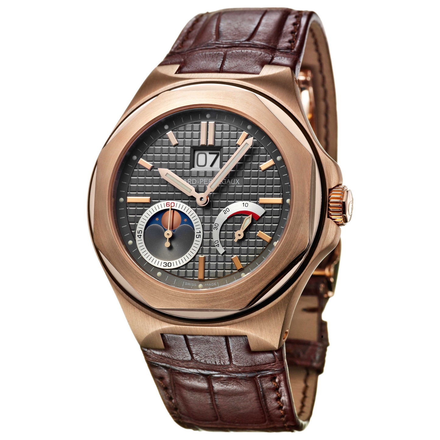 Front view of Girard-Perregaux Laureato Men's Automatic Watch 80185-52-232-BABA