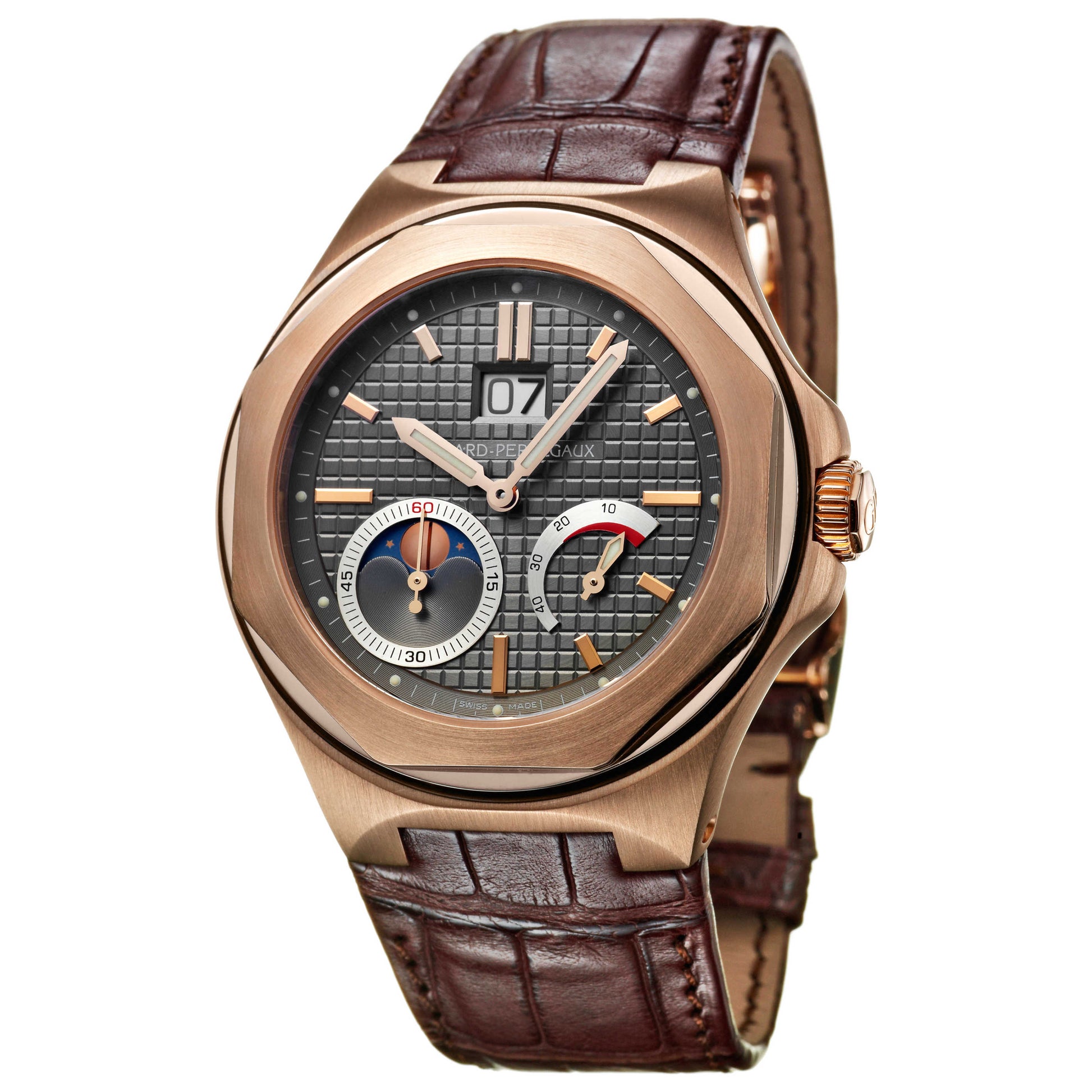 Front view of Girard-Perregaux Laureato Men's Automatic Watch 80185-52-232-BABA