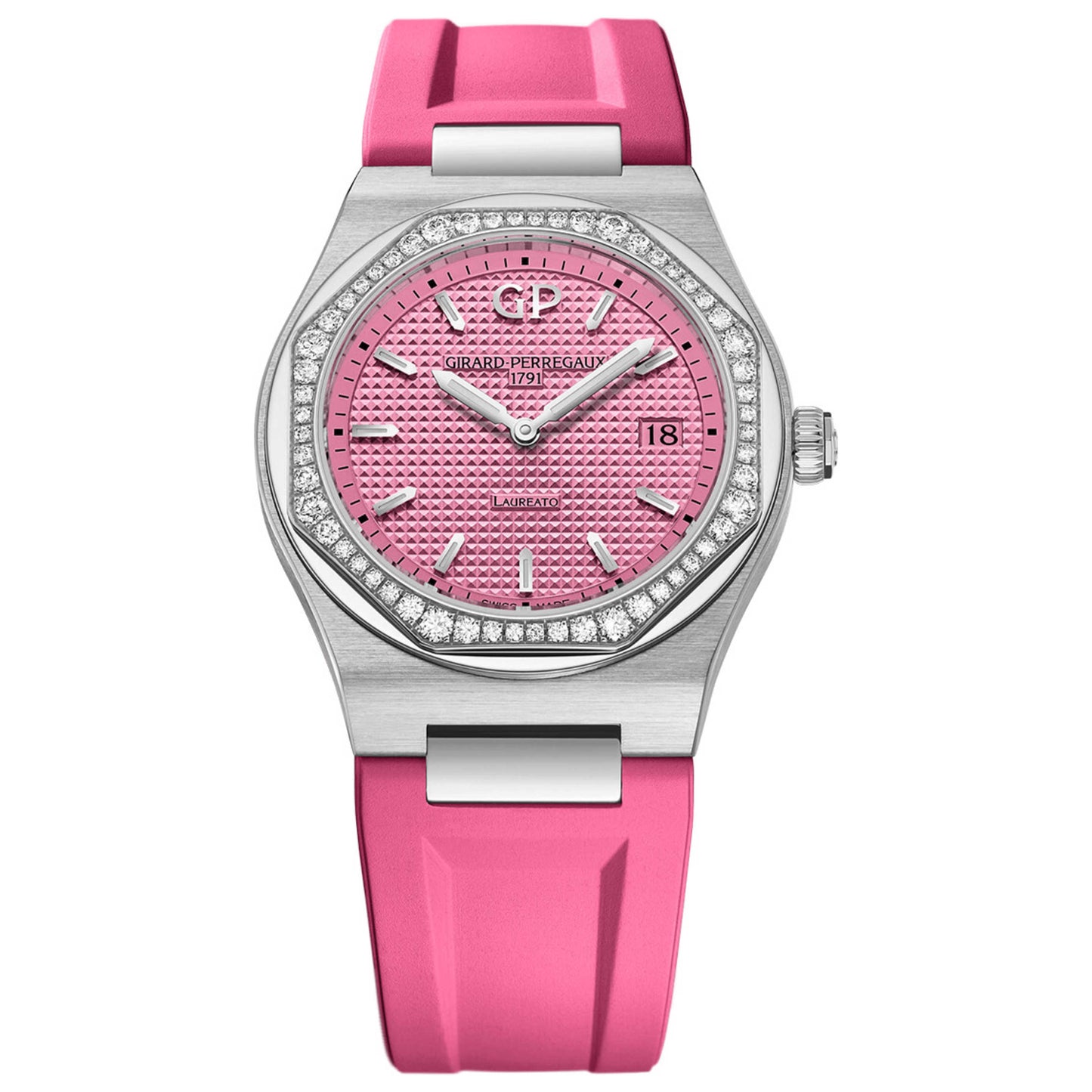 Front view of Girard-Perregaux Laureato Women's Automatic Watch 80189D11A1822FK9A