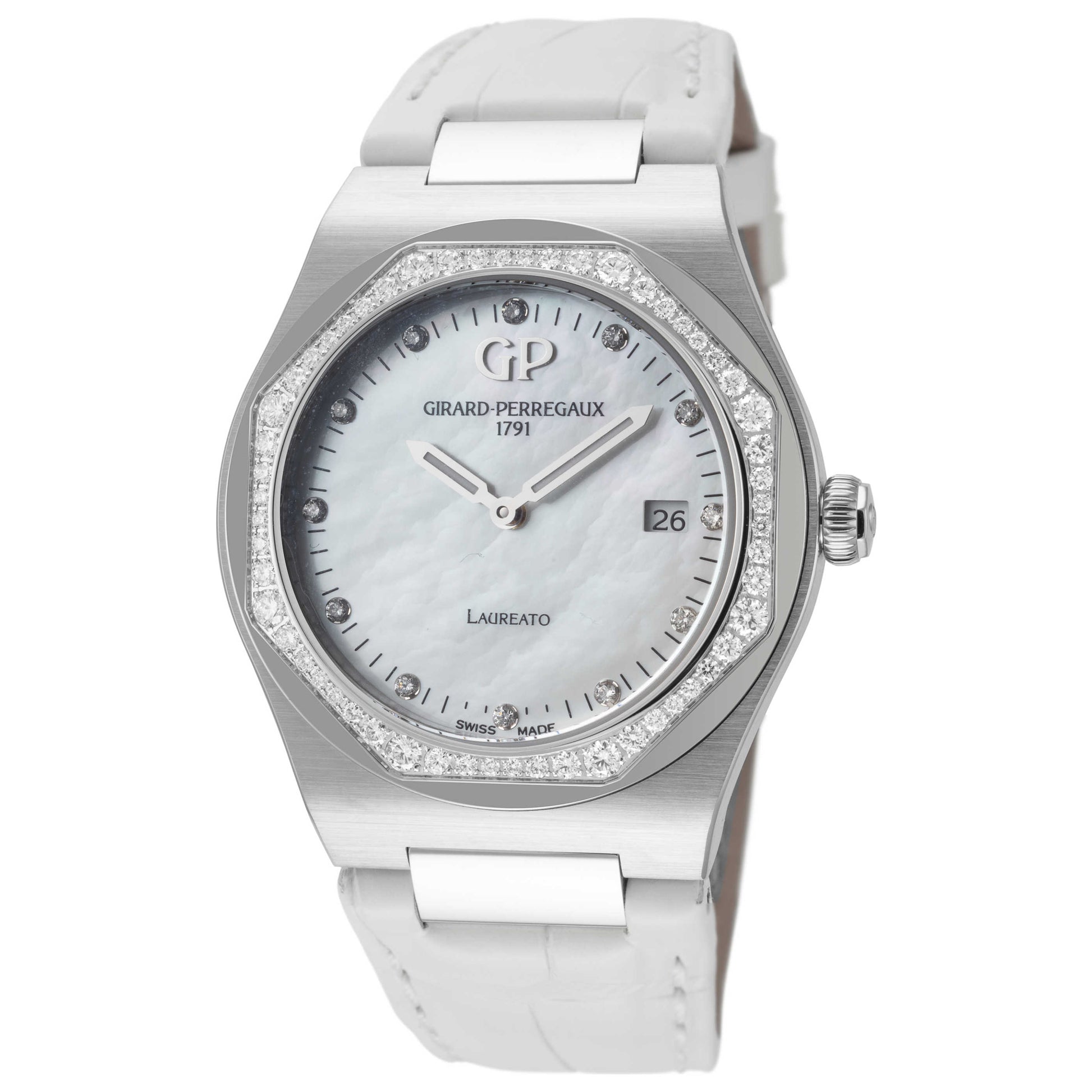 Front view of Girard-Perregaux Laureato Women's Quartz Watch 80189D11A1830CB7A