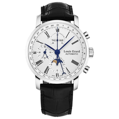 Front view of Louis Erard Excellence Men's Automatic Watch 80231AA01BDC51