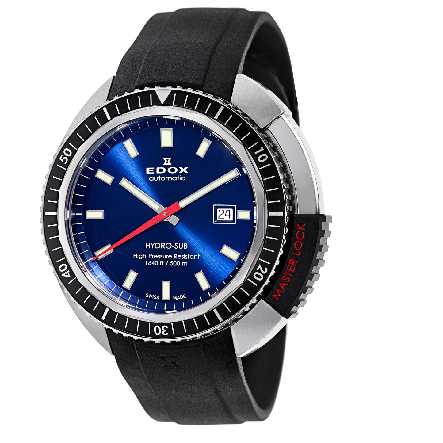 Front view of Edox Hydro-Sub Men's Automatic Watch 80301-3NCA-BUIN