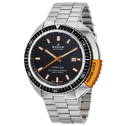 Front view of Edox Hydro-Sub Men's Automatic Watch 80301-3NOM-NIN