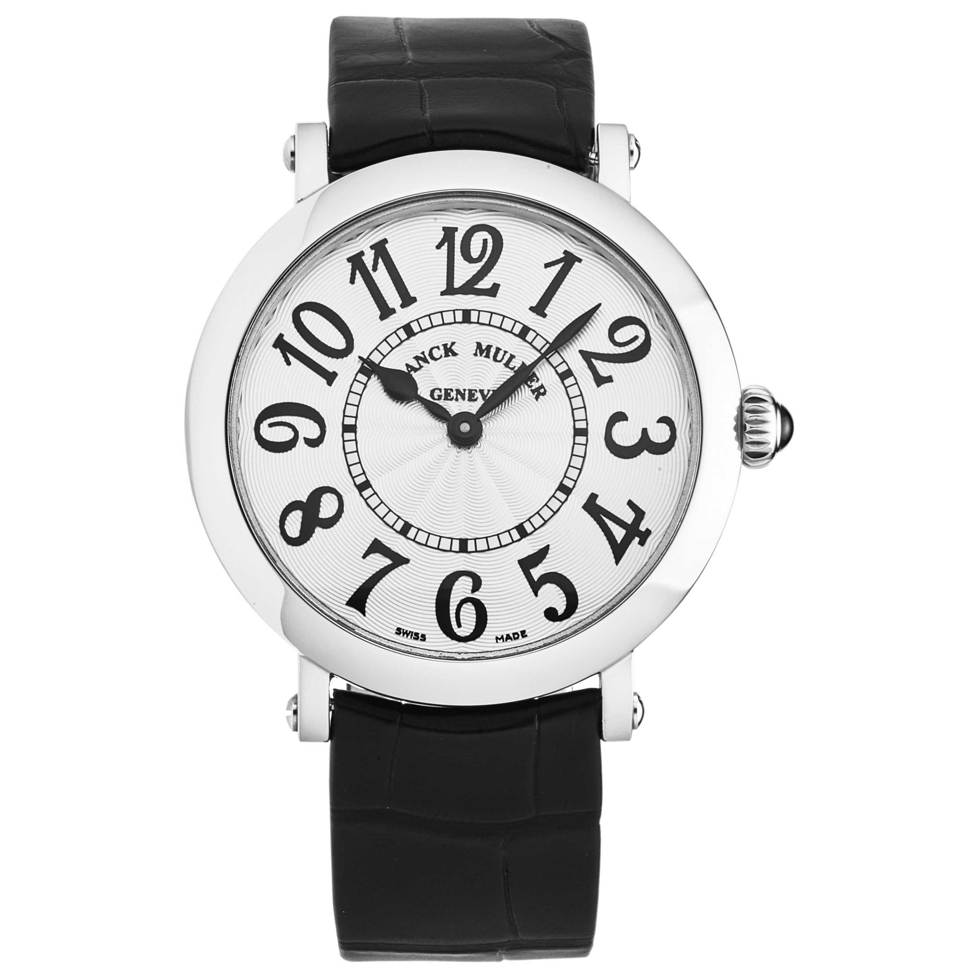 Front view of Franck Muller Round Women's Quartz Watch 8035QZACVSIL