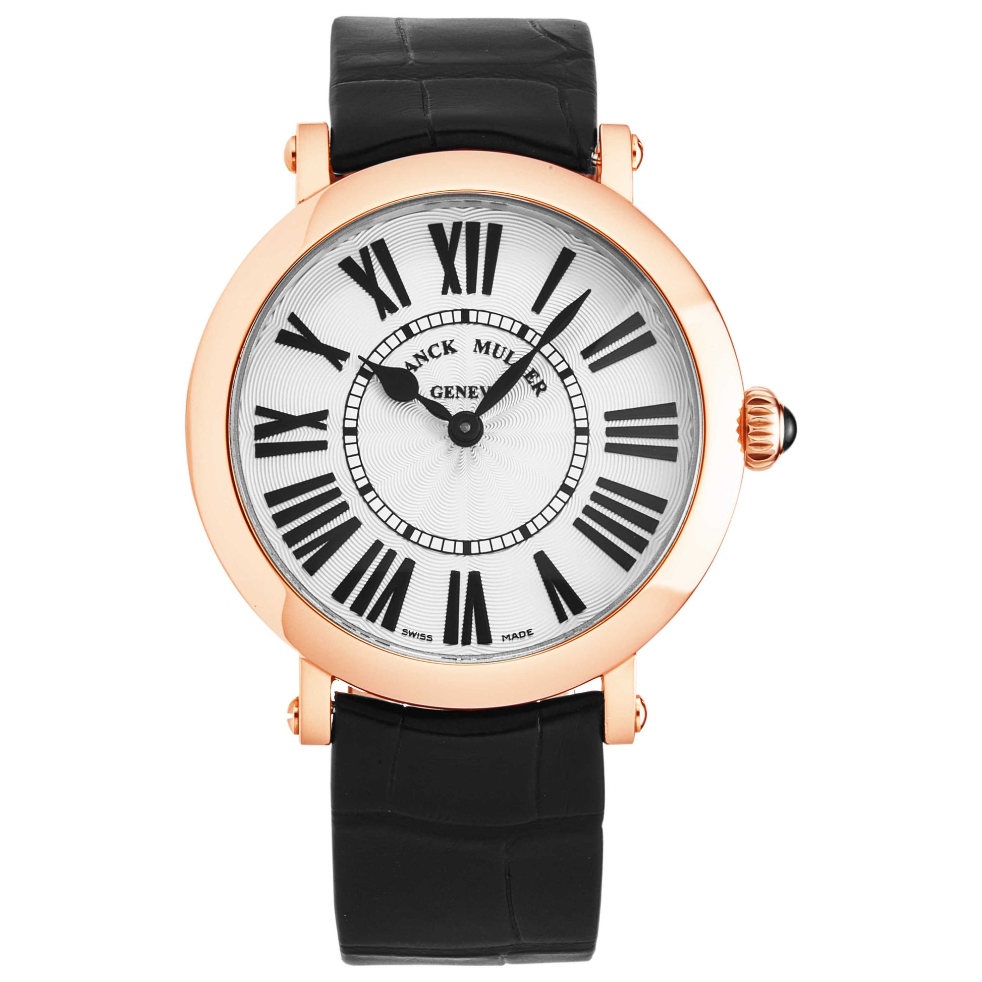 Front view of Franck Muller Round Women's Quartz Watch 8035QZR5NSIL