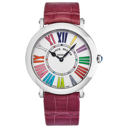 Front view of Franck Muller Round Women's Quartz Watch 8038QZCOLRELFSV