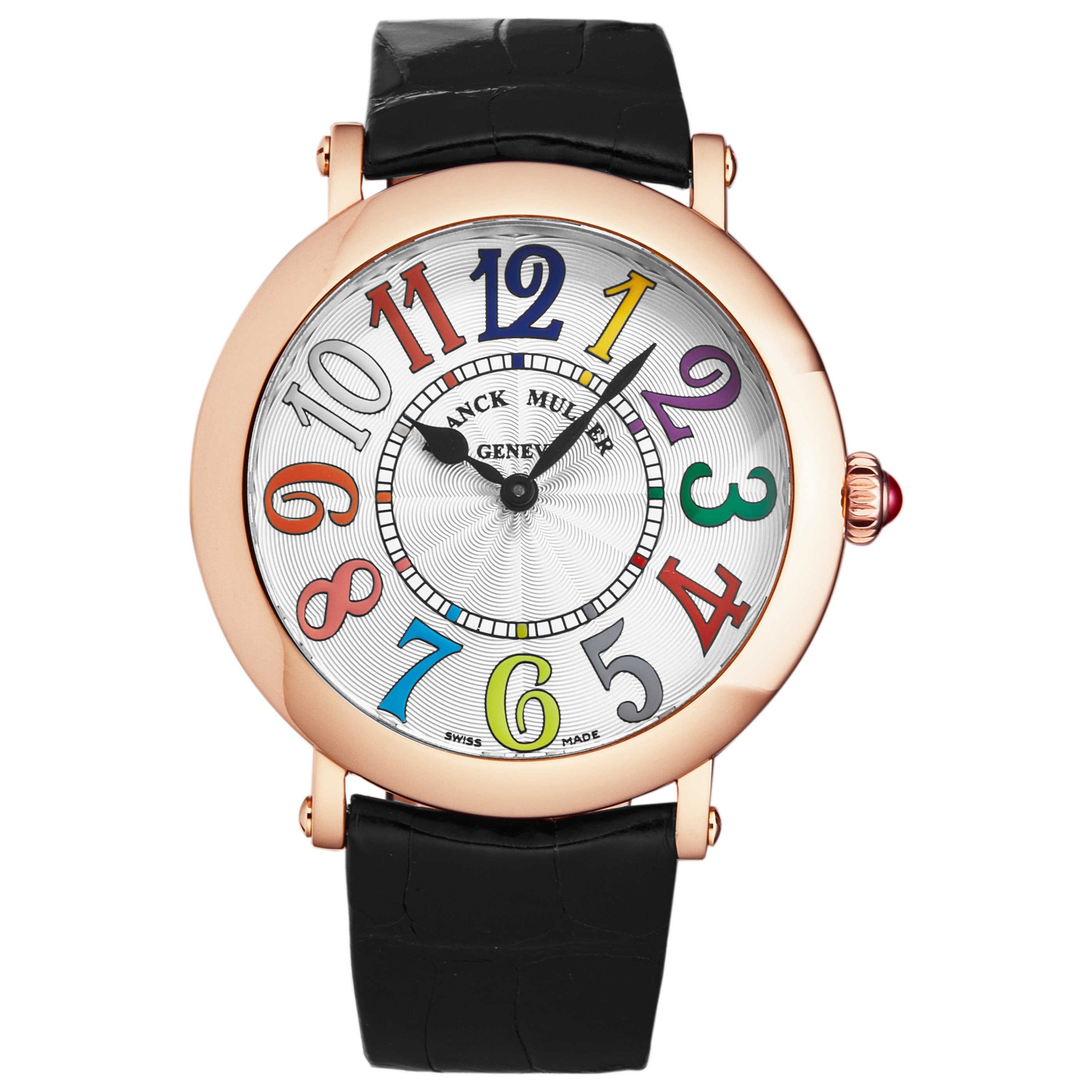 Front view of Franck Muller Round Women's Quartz Watch 8038QZCOLV5NSIL